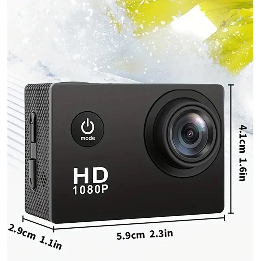 HD 1080P MJPEG 2 inch LCD IP68 30m Waterproof Sports Action Camera DVR New 2025